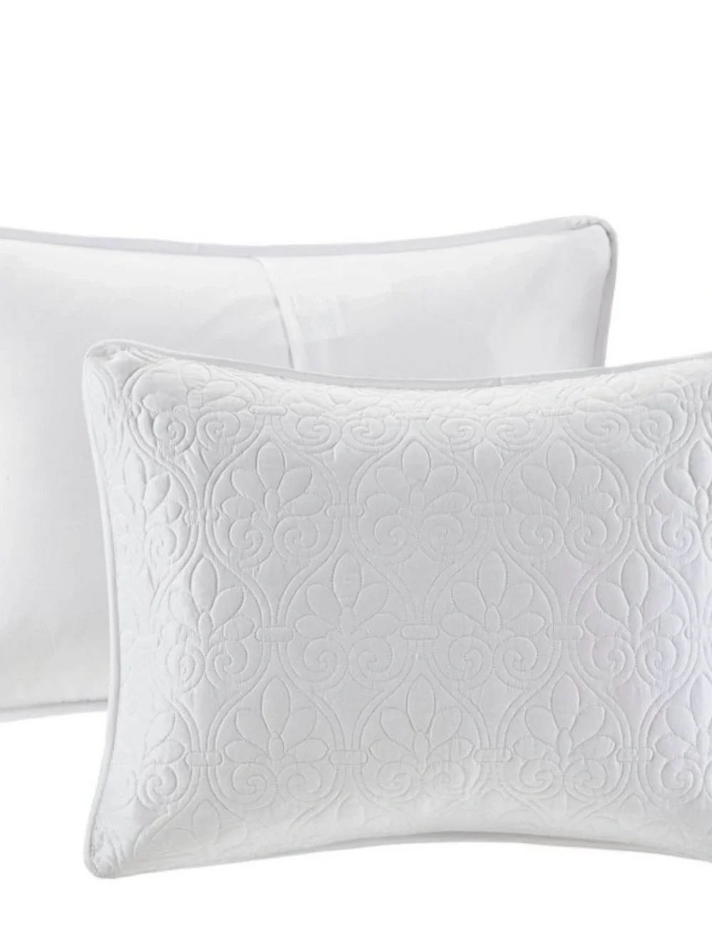 Madison Park Quebec King White Bedspread Set